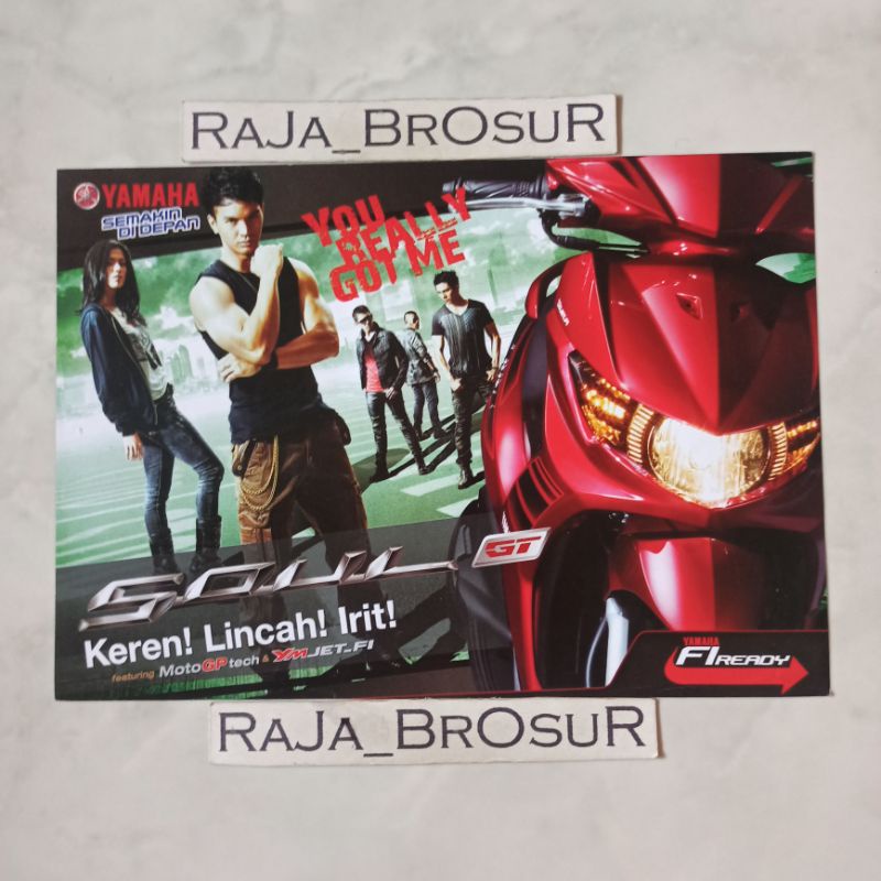 Poster brosur flyer Yamaha Soul GT 2012