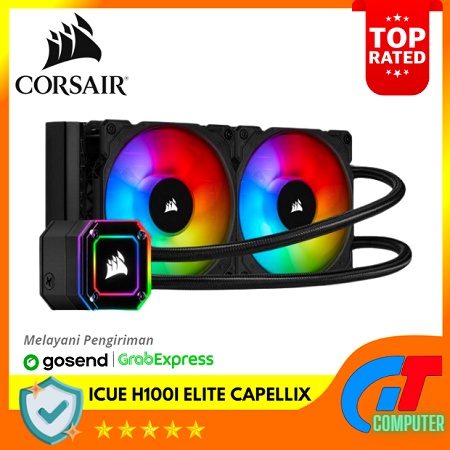 Corsair iCUE H100i ELITE CAPELLIX 240mm RGB - Liquid CPU Cooler -