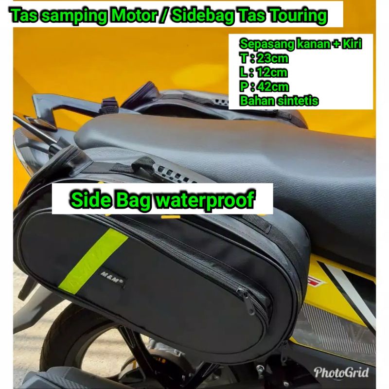 Sidebag motor Sepasang kanan kiri Universal Multifungsi Tas touringTas samping Motor Waterproof