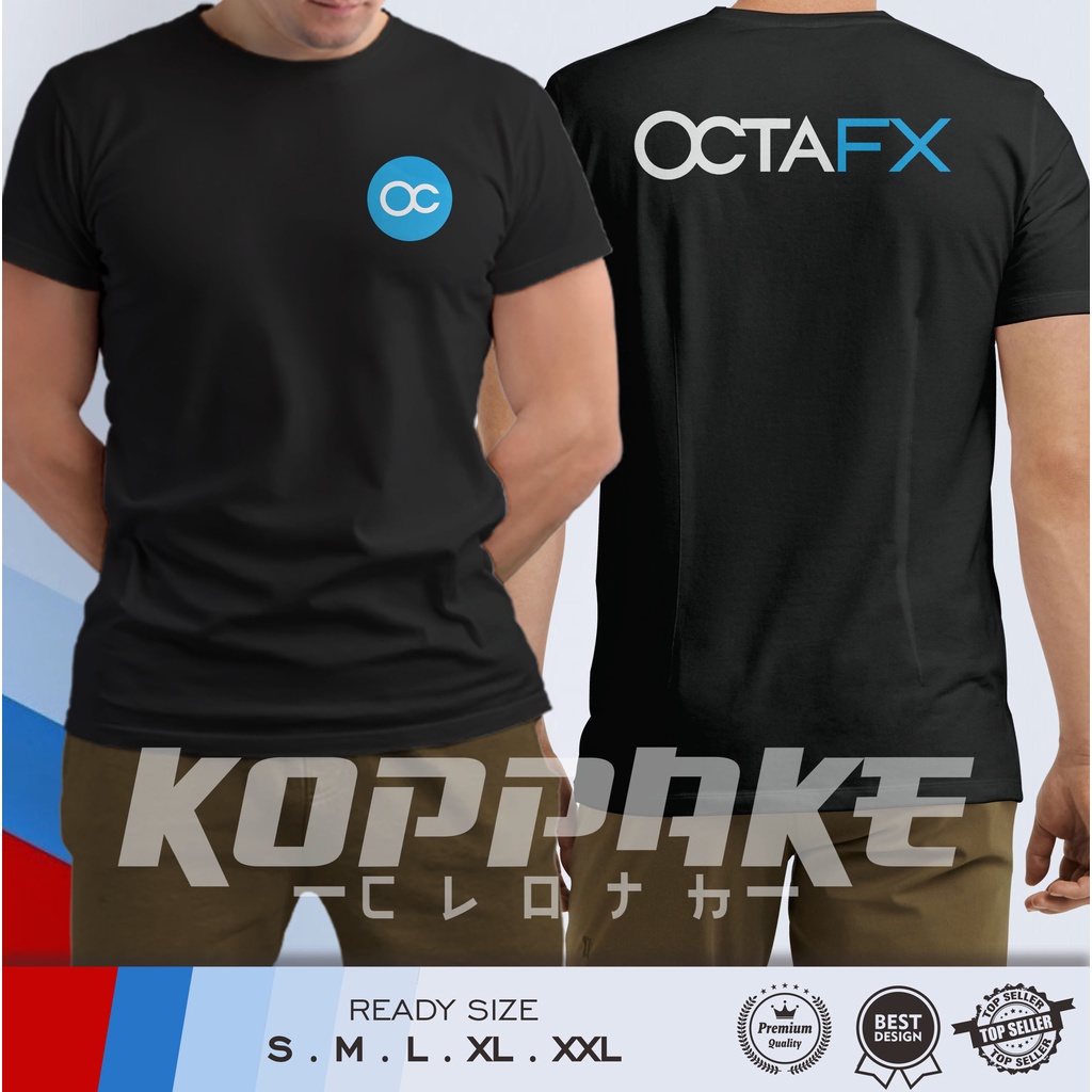 Kaos Octa FX OCTAFX Logo DB Baju Distro