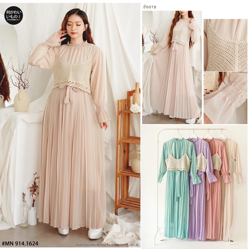 PGMTA SHOP - GAMIS PLISKET MUSLIM SYARI MURAH