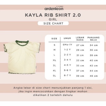 Ardenleon Kayla Rib Shirt / Girl Shirt with Ruffle