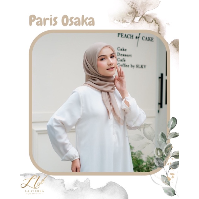 La Vierra Jilbab Segiempat Paris Premium Original / Bukan Paris Voal