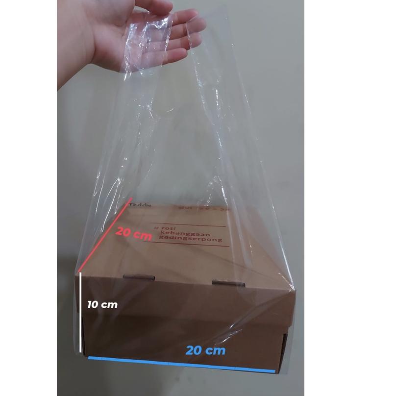 

KRESEK PE bening uk 23 untuk box 20 x 20 pabrik langsung ン