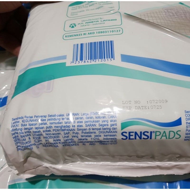 Sensipads / Underpad Sensi / Under Pad / Perlak