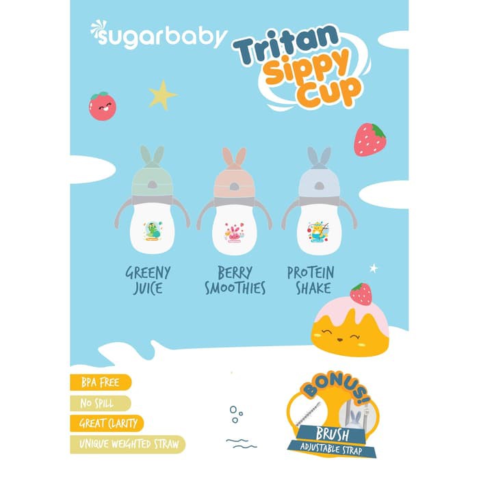 Sugar Baby - Tritan Sippy Cup Rabbit 320ml