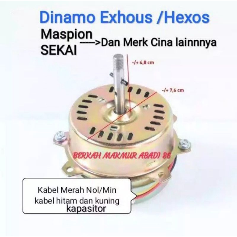 DINAMO EXHOUST/HEXOS/EKSOS MASPION 8-12INCH