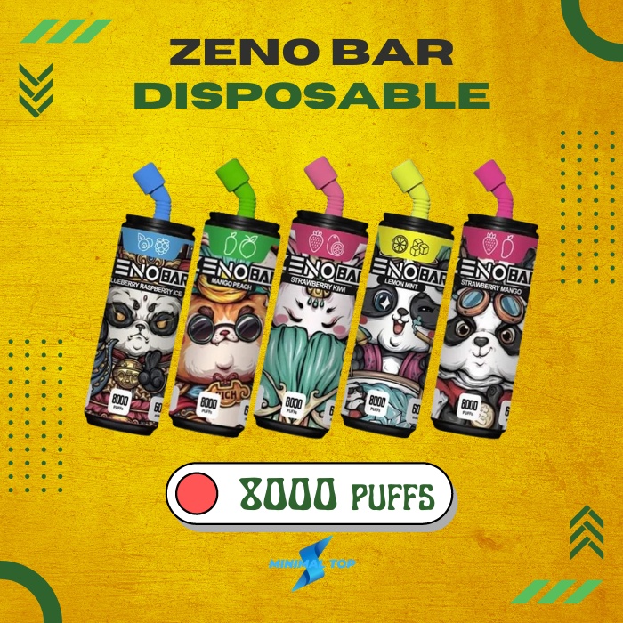 ZENO BAR Disposable Pods 8000 Puffs / Vape Sekali Pakai 20 ml - All Flavors