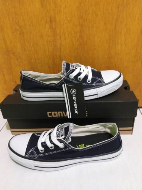 Sepatu converse allstar slip on tali +box