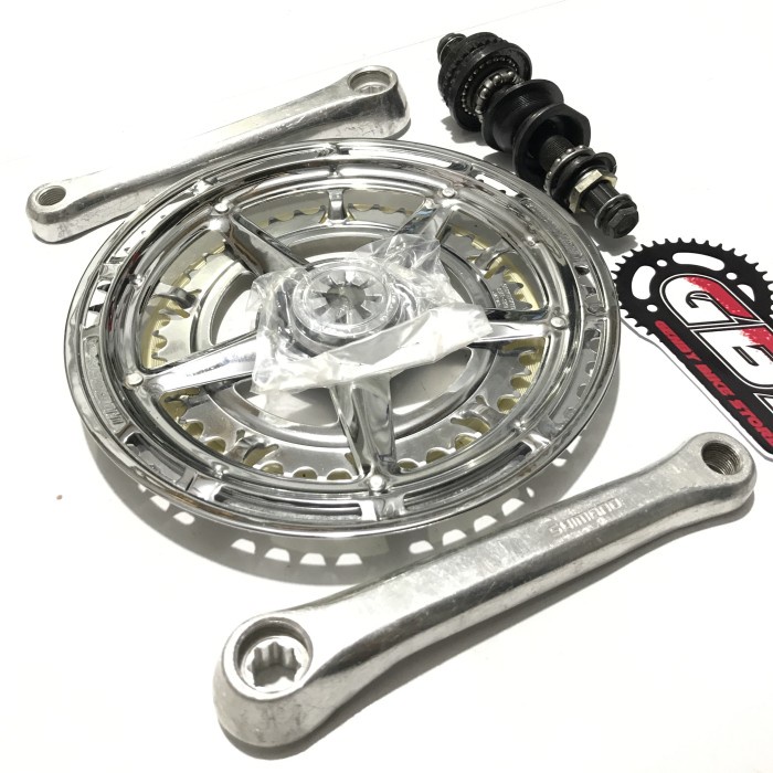 {logostore} Crank 52t Shimano Vintage Freewheel via Japan Berkualitas