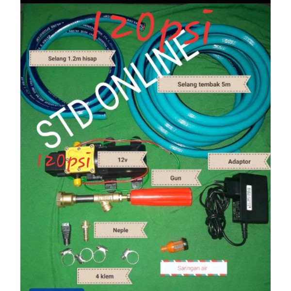 NEW CUCI STEAM MOTOR MOBIL CUCI AC HIGH PRESSURE JET CLEANER..ALAT CUCI STEAM LISTRIK PORTABLE MURAH