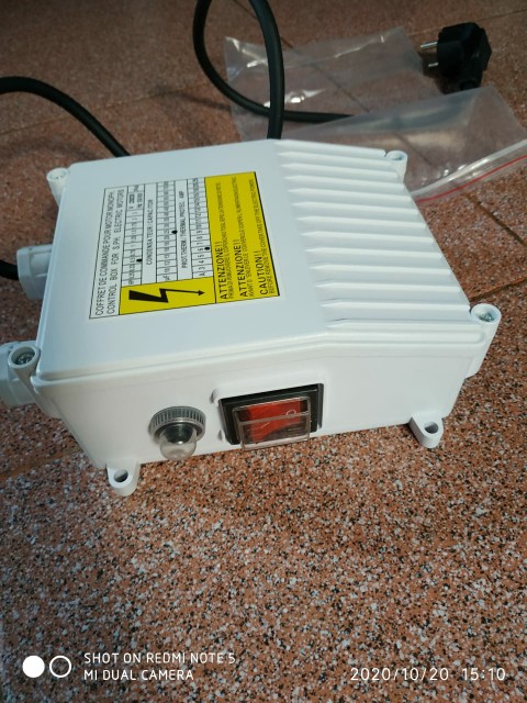 Mesin Pompa Air Satelit Ukuran 3in370watt 0.5hp Dg Kabel Biru 40m Pompa Submersible Speed 2850r/min