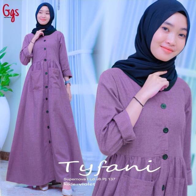GAMIS REMAJA TYFANI • ORIGINAL BY SHOFIYA • BAHAN KATUN MADINA
