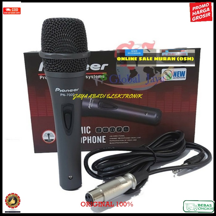 G474 pioneer mic kabel dynamic mik cable Microphone OEM besi karaoke vocal vokal audio sound system