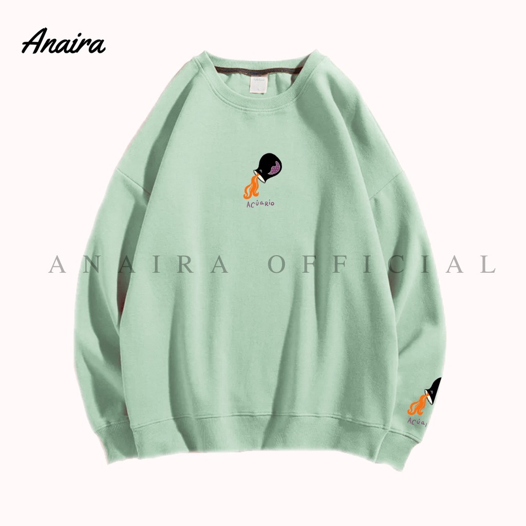 ACUARIO SWEATER CREWNECK WANITA ANAIRAOFFICIAL