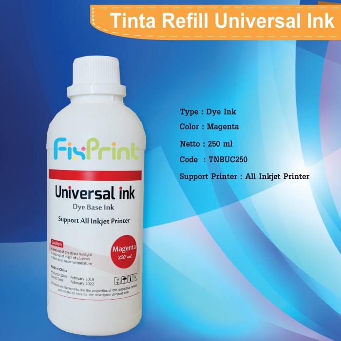 Paket Tinta Printer 250ml CMYK Refill Cartridge Canon 810 811 745 746 HP 802 678 680 Epson Brother