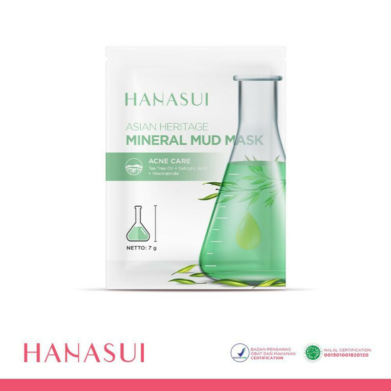 HANASUI MINERAL MUD MASK - ASIAN HERITAGE ACNE CARE(✔️BPOM)