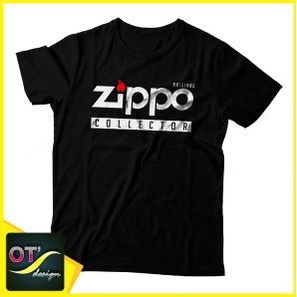 Kaos Sablon zippo original kolektor hitam ot design