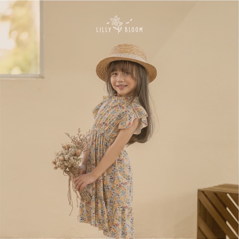 LillyBloom Charlotte Dress Fashion Anak 1-6 Tahun Rayon Premium