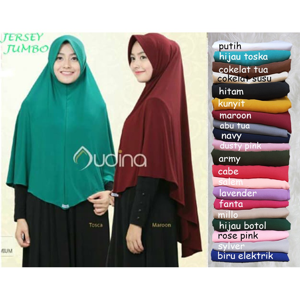 HIJAB JERSEY JUMBO KHIMAR PET ANTEM JILBAB INSTANT