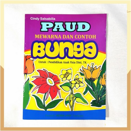 Buku TK/PAUD Mewarnai Bunga
