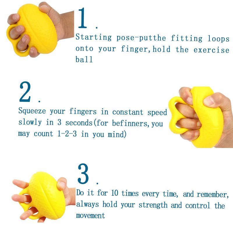 Bola Terapi Tangan Stroke/Terapi Tangan Bola/Bola Pijat Terapi Tangan/Finger Grip Ball Untuk Terapi Tangan