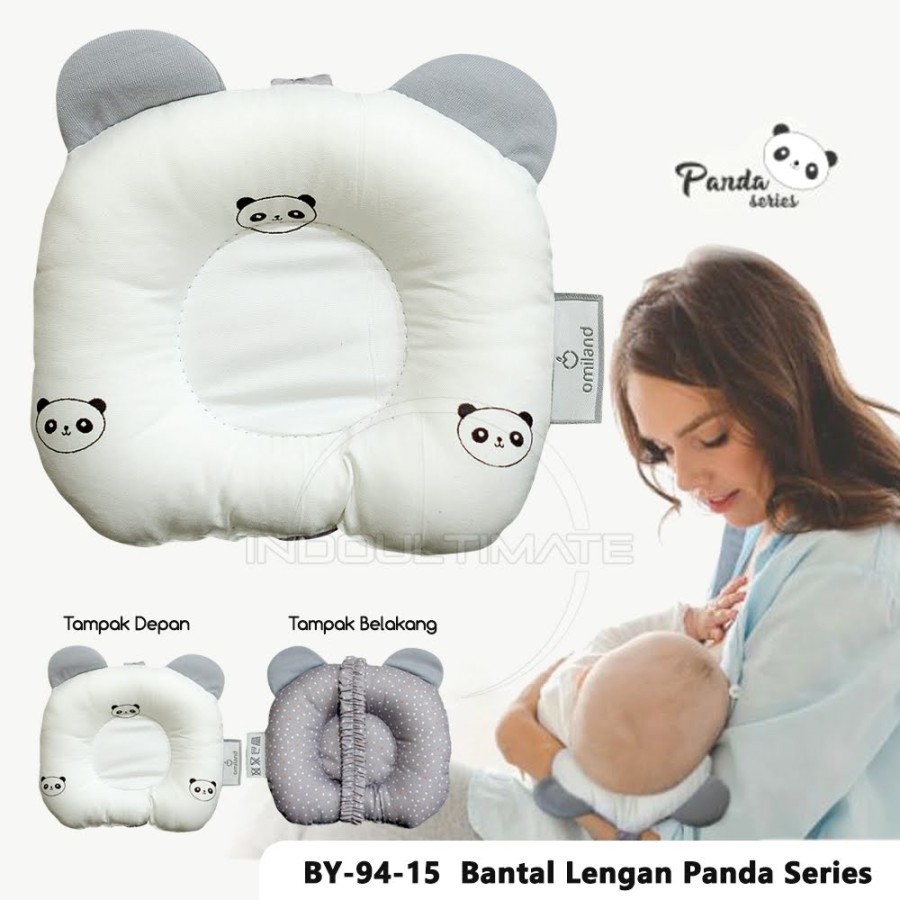 OMILAND Bantal Tangan Menyusui - Bantal Bayi Panda Series