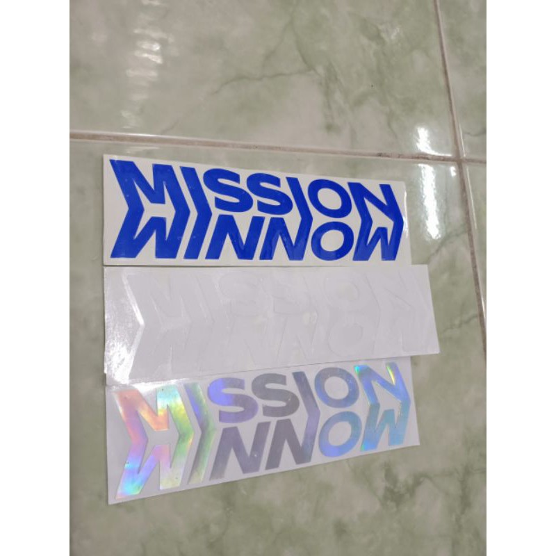 sticker cutting MISSION WINNOW 15cm x 5cm