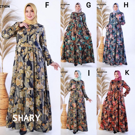 SHARY BY BALIMO COLLECTION (Gamis syari, gamis pesta, gamis set, dress pesta, gamis simple, gamis mo