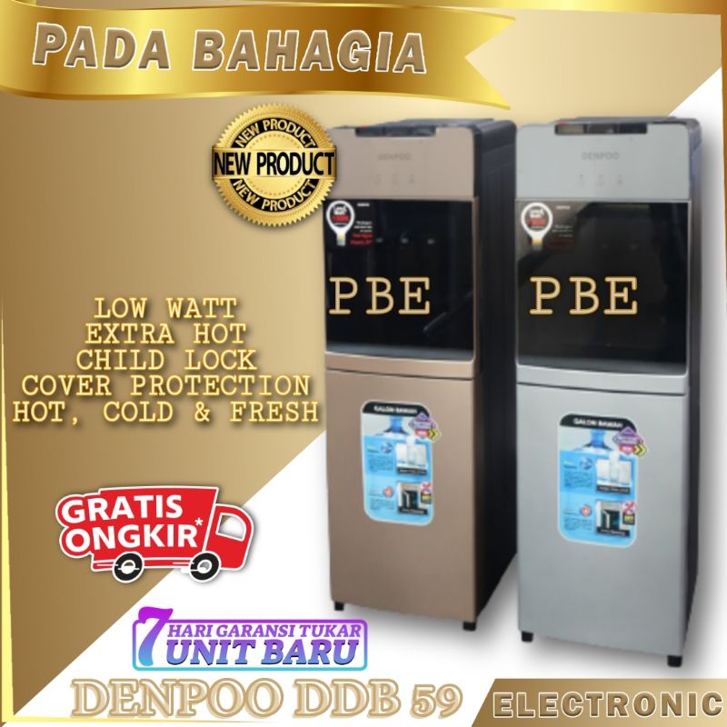 Dispenser Galon Bawah DENPOO DDB 59 LOW WATT