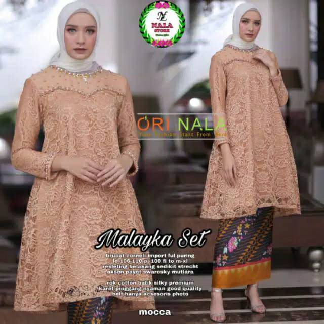 [READYSTOK] KEBAYA MALAYKA SET ORI NALA / DIJUAL TERPISAH TUNIK SAJA