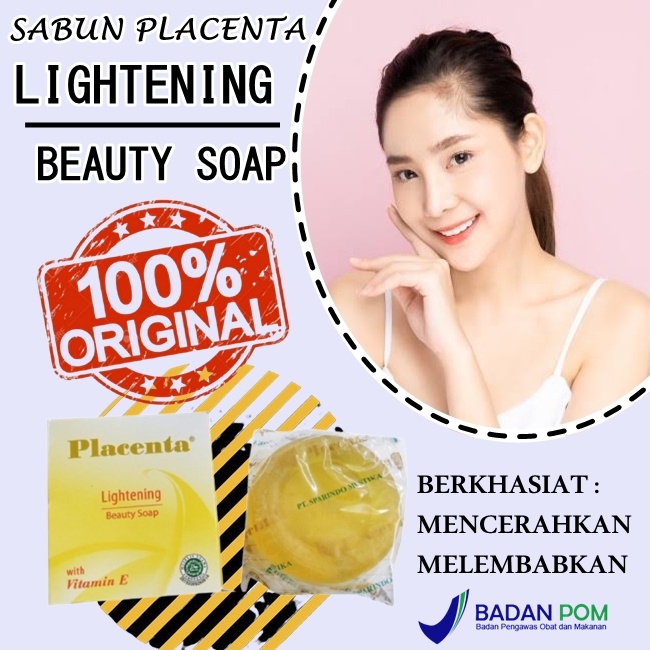sabun placenta soap vitamin E sabun untuk mencerahkan kulit wajah sabun cuci muka untuk kulit kering