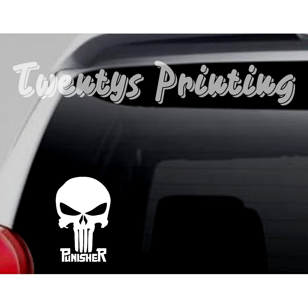 stiker punisher sticker mobil