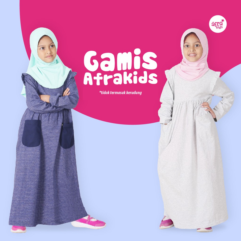 Gamis Anak Afrakids - Baju Muslim Anak Perempuan