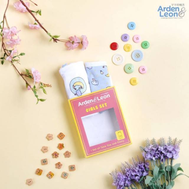 ARDEN &amp; LEON TANKTOP PAKAIAN DALAM &amp; CD CELANA DALAM SETELAN ANAK PEREMPUAN GIRL SET