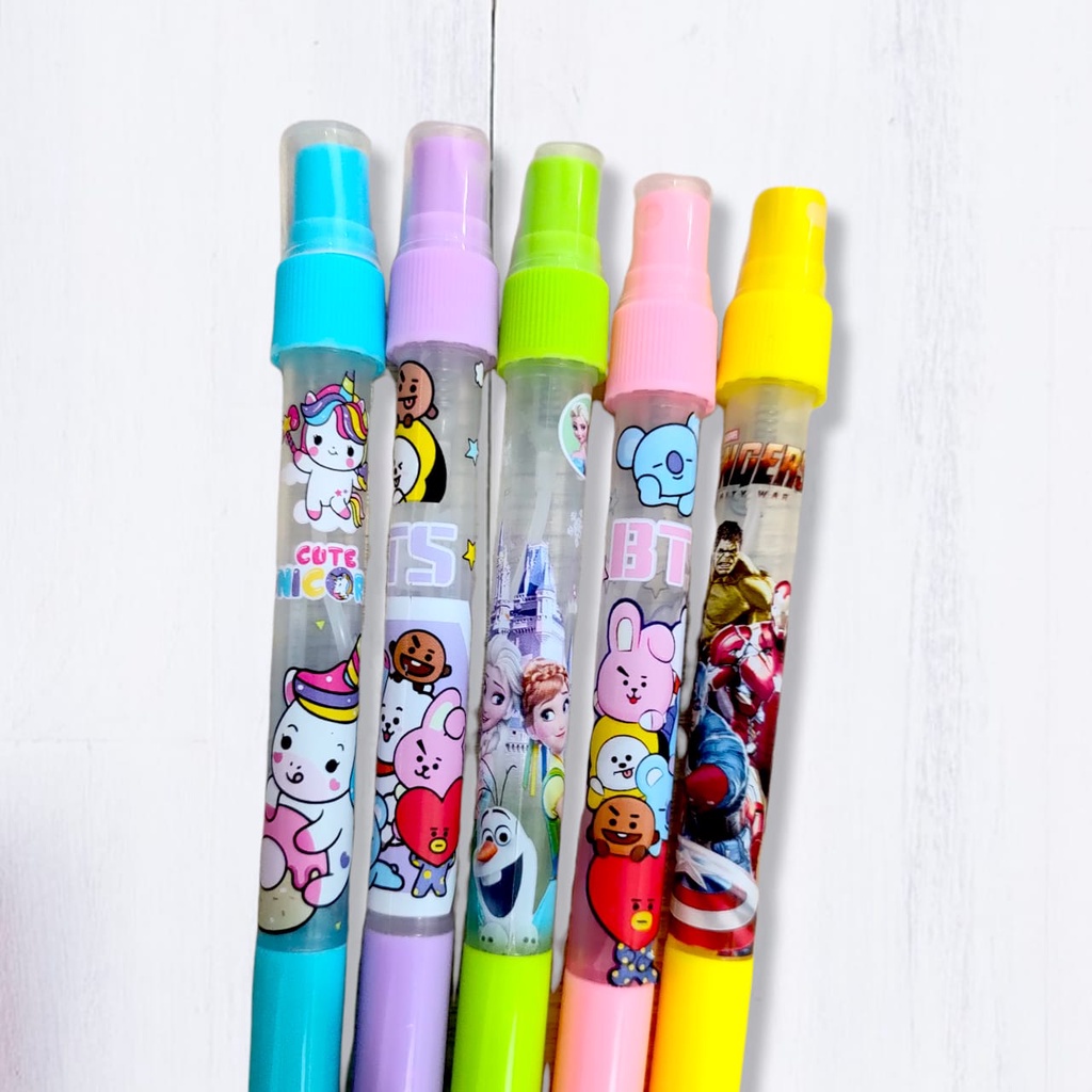 Pulpen HandSanitizer BTS BTS | pen Hand Sanitizer Karakter Bt21 Avenger KudaPoni Frozen shabby