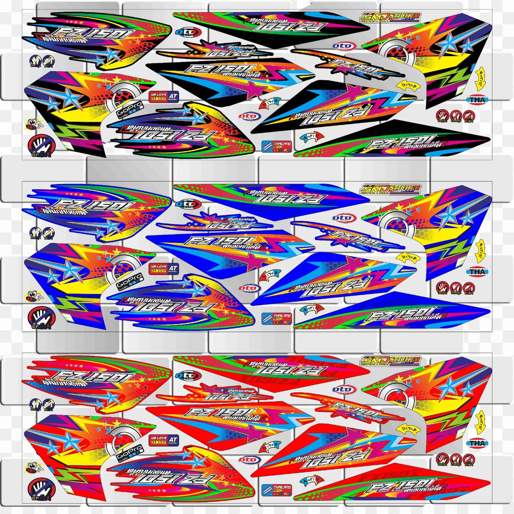 STRIPING VARIASI VIXION NVL TAHUN 2013/2015 THAILOOK/KARAKTER