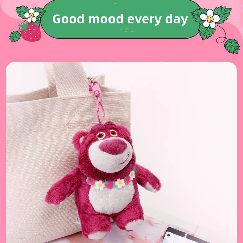 12cm/4.7in Toy Story Series Characters Lots-O'-Huggin'Bear Doll Plush Key Chain Pendant Toy