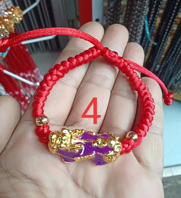 Gelang tali merah pexui 3 D kombinasi