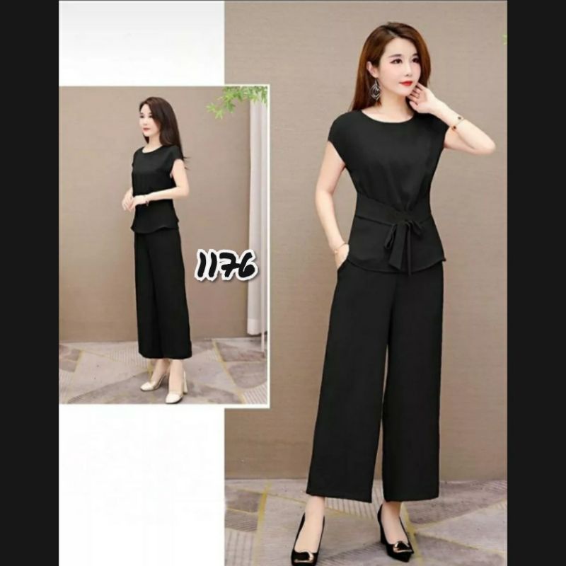 COD SETELAN KULOT CANTIK ELEGAN TWO PIECE SET 1176 FASHION WANITA