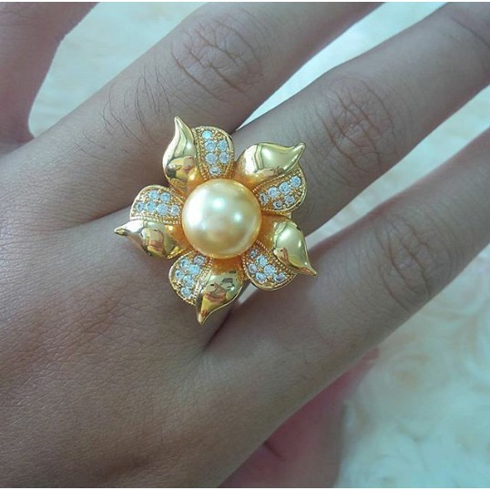 Cincin Mutiara Lombok Cincin Mutiara Lombok Asli Air Tawar /Alsa Pearls