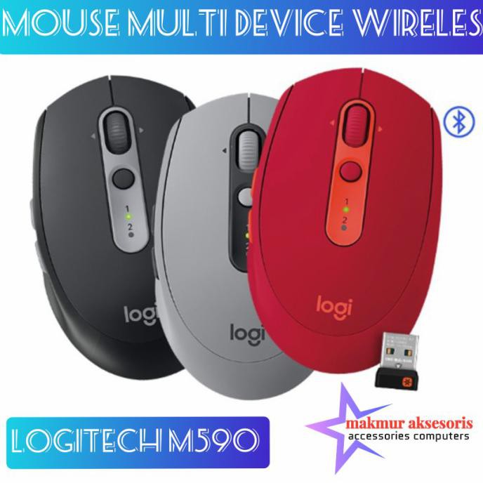 Mouse Logitech M590 Multi Device Wireless Mouse Logitech M590 Garansi Tokoholly