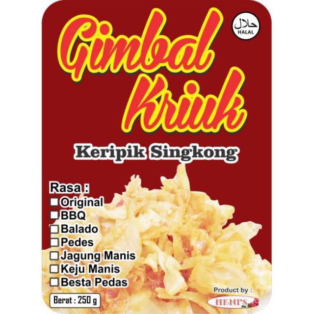 

Keripik singkong GIMBAL KRIUK