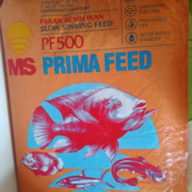 Pakan bibit ikan pf 500
