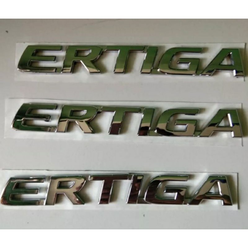 Emblem Tulisan Belakang Bagasi Ertiga Chrome