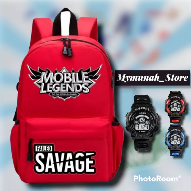 TAS RANSEL ANAK LAKI LAKI TK SD KARAKTER MOBILE LEGEND