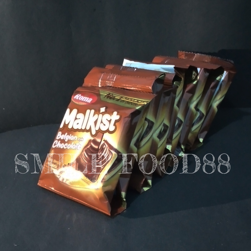 Roma Malkist Belgian Chocolate Isi 10 Pcs Biskuit Coklat