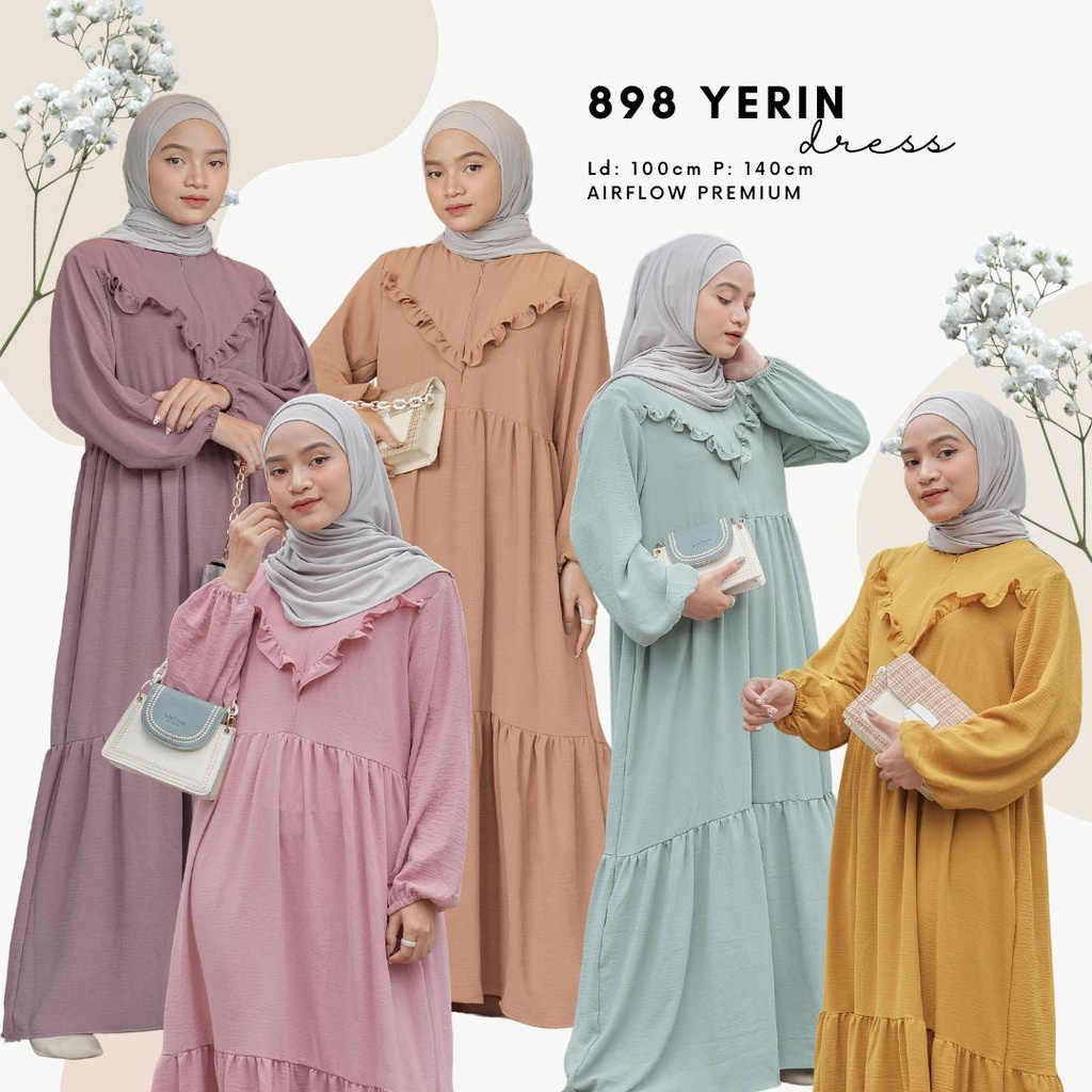 YERIN DRESS / DRESS PESTA / DRESS KONDANGAN / DRESS POLOS / BUSUI