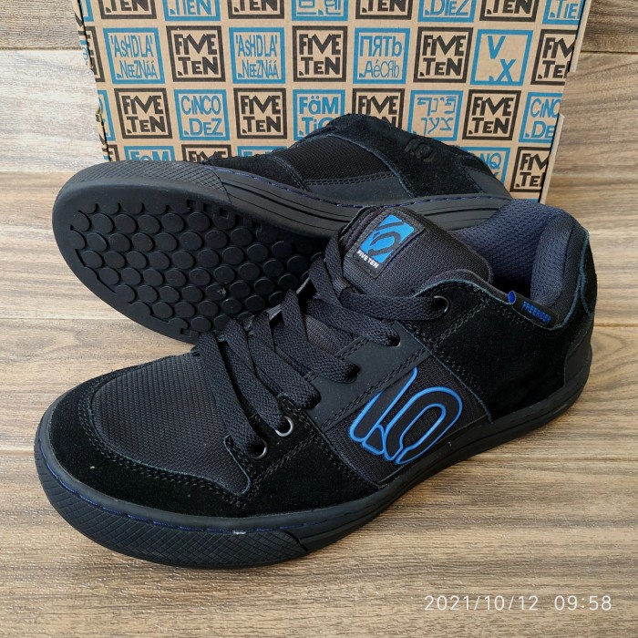 Five Ten Freerider Shoes Ori BNIB Black Blue - Sepatu MTB