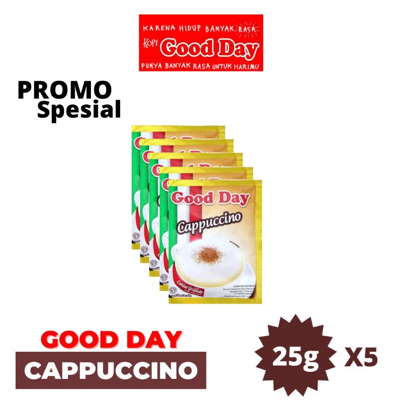 

GOOD DAY CAPPUCCINO 25 G X 5 PCS